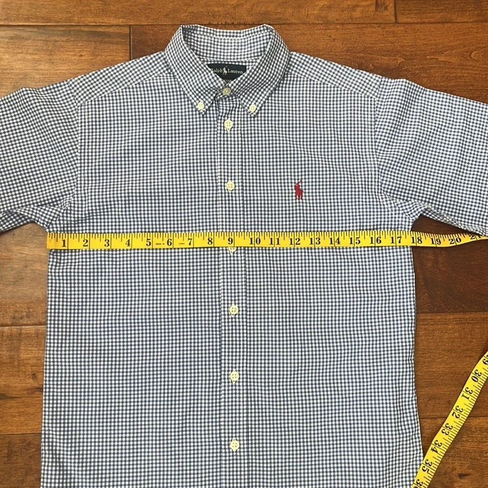Ralph Lauren plaid Short Sleeves Shirt Size M
